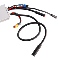 Contrôleur de moteur sans balais pour vélo électrique V20 à pneus larges, 500W 21A 48V, pièces en alliage d'aluminium, contrôle par onde sinusoïdale, LED