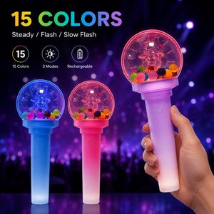 พัดลมหูกระต่ายอะคริลิคพลาสติกแบบกำหนดเอง พร้อมรีโมท 2.4G ควบคุมผ่านแอพ ไฟ LED RGB ด้ามจับไล่เฉดสีแบบด้าน สำหรับคอนเสิร์ต Kpop - Product Image 4
