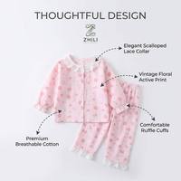 Ensemble de vêtements de maison pour filles, imprimé, nouveau style, ample, en fibre de polyester fine, pyjama avec bordure en dentelle, pantalon court, deux pièces
