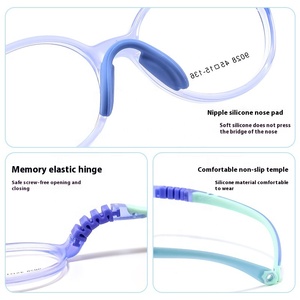 Gafas de Seguridad Profesionales al por Mayor con Armazón TR90, Diseño sin Tornillos, Prevención de <span class=keywords><strong>Miopía</strong></span> y Corrección de <span class=keywords><strong>Astigmatismo</strong></span> para Niños - Product Image 5