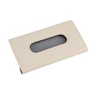 Boîte à mouchoirs de voiture en cuir PU de luxe, porte-serviettes suspendu pour pare-soleil, rose
