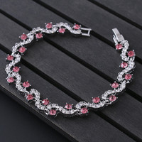 Bracelet en cristal étincelant de style européen et américain, élégant et raffiné