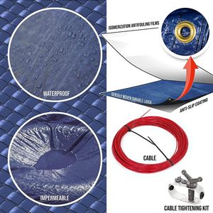 Couverture de <span class=keywords><strong>piscine</strong></span> extérieure HongYang en HDPE+LDPE, imperméable, résistante à l'abrasion et aux UV - Product Image 2