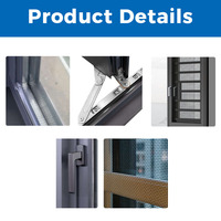 Ventanas Abatibles de Aluminio con Aislamiento Térmico de Alto Impacto, con Mosquiteras y Rejillas para Viviendas
