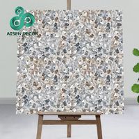 Autocollant auto-adhésif en vinyle pour carrelage de salle de bains et de cuisine, taille de 60cm x 60cm