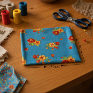 Accessorio in tessuto ILAN 100cmx150cm con stampa floreale per lavori artigianali - Product Image 2