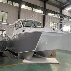 8.8米铝渔船船焊接铝双体船游艇出售