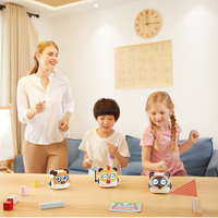 Robot de codage interactif sans écran pour enfants de 4 ans et plus Jouet d'apprentissage programmable d'éducation précoce STEM pour débutants