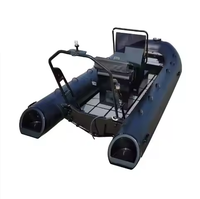 2025 Rib480 16ft Semi-Rigide En Aluminium Deep-v Coque Hypalon/PVC Aluminium nervure bateau gonflable pooton bateau à vendre