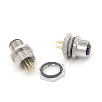 Vente chaude M12 4Pin 6 Broches Connecteur Circulaire Étanche Haute Précision Personnalisé M12 Connecteur 12 Broches