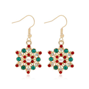 Aretes campana copo árbol zirconia Navidad <span class=keywords><strong>mujer</strong></span>, joyería fina aretes, venta fábrica mayorista por lote - Product Image 5
