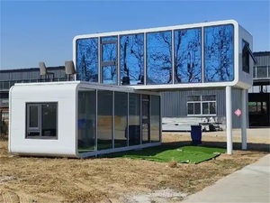 Popolare <span class=keywords><strong>Casa</strong></span> Capsula Spaziale per Esterni, Cabina <span class=keywords><strong>Mobile</strong></span> Utilizzabile per Hotel e Campeggi, Cabina Apple a Due Piani in Acciaio, Soggiorno Moderno - Product Image 4