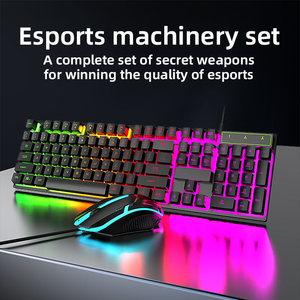 <span class=keywords><strong>Clavier</strong></span> <span class=keywords><strong>et</strong></span> <span class=keywords><strong>Souris</strong></span> Gaming USB Filaire LED Rétroéclairés Multifonctionnels <span class=keywords><strong>Pas</strong></span> Chers en Gros, Combo 1600 DPI Anti-Chute en Stock pour Bureau, Maison, PC - Product Image 2