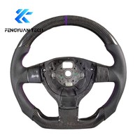 Volant de voiture personnalisé en cuir et fibre de carbone forgée pour VW Volkswagen Golf 4 Mk 4 Jetta Passat Bora