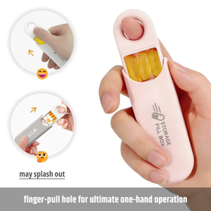 New Style Hot Selling Capsule Type Travel <b>Pill</b> Storage Box Flip Top <b>case</b> <b>Pills</b> Box Mini Plastic Box - Product Image 6