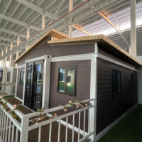 Maison préfabriquée mobile anti-sismique de 20 pieds ou 40 pieds, 2 à 5 chambres, pliable, extensible, étanche, moderne, pour centre commercial, école, supermarché
