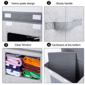 Raytop Organisateur de placard pliable pour enfants avec couvercle bacs de rangement pliables fonctionnels et sac organisateur de jouets - Product Image 2