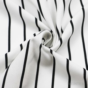 WI-B11 Tre Doanh 100% Polyester 135gsm Rêu Crepe Sọc In Vải Cho Quần Và Ăn Mặc - Product Image 6