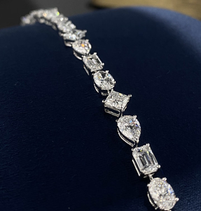 Bracciale <span class=keywords><strong>Tennis</strong></span> con Diamanti CVD HPHT Multiforma Personalizzato 10K 14K 18K VVS Unisex - Product Image 2