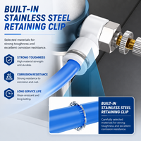 Clapet anti-retour unidirectionnel 4 6 8 10 12 14 16 mm M5 1/8 1/4 3/8 1/2 pouce Raccord SL avec vanne de régulation de vitesse