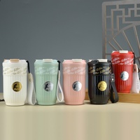 Nouveauté 2026 – Tasses à café isothermes personnalisées avec logo, 420 ml, à double paroi sous vide, avec couvercle anti-fuite – Vente en gros