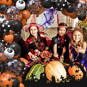 Set arco ghirlanda di <span class=keywords><strong>Halloween</strong></span>, coriandoli da 5,10,12 pollici, palloncino <span class=keywords><strong>a</strong></span> pois <span class=keywords><strong>a</strong></span> fascia forniture per decorazioni per palloncini per feste <span class=keywords><strong>a</strong></span> <span class=keywords><strong>tema</strong></span> <span class=keywords><strong>Halloween</strong></span> - Product Image 4