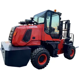 2024 New Model High Quality 4x4 Forklift 4wd Rough Terrain Forklift Truck With Yanmar Engine