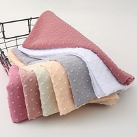 Longue châle musulman bandeau femmes foulards envelopper pom écharpe hijab en mousseline de soie