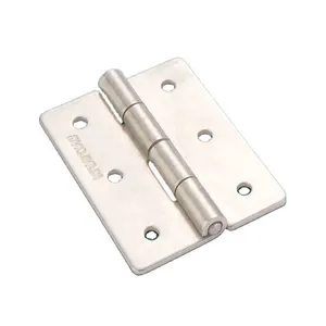 Industrial Grade SK2-072-2 Stainless Steel Flat Butt Hinge 180 Degree Opening Angle Polished Finish for Office Building Doors