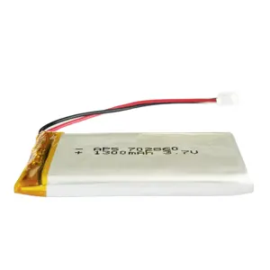 Fábrica por atacado personalizado LIPO lítio ion bateria 702860 3.7V 1300mAh bateria recarregável 4.81Wh para brinquedos RC