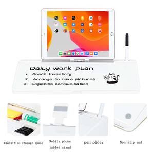 มินิไวท์บอร์ดคีย์บอร์ดเดสก์ท็อปยอดนิยมกระดานเขียนกระจกนิรภัยบอร์ดสำนักงานธุรกิจกระดานลบข้อความ - Product Image 3