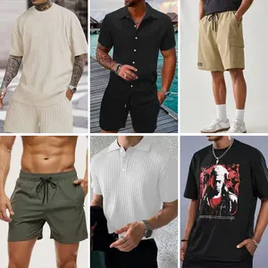 Wholesale of mixed packaging embroidery, cartoons, casual clothing, and miscellaneous items for men's clothing randomly shipped