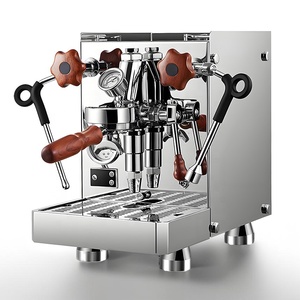 Machine à café expresso professionnelle à température réglable, corps en acier inoxydable, pour café, latte, cappuccino, compatible capsules (échantillon) - Product Image 1