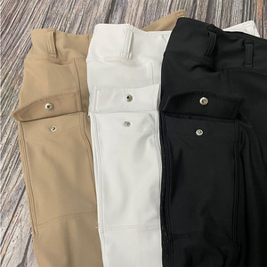 Leggings équestres avec poches pour téléphone pour femmes, collants haute densité, 4 voies extensibles, pantalons <span class=keywords><strong>d</strong></span>'<span class=keywords><strong>équitation</strong></span>, jodhpurs, en stock - Product Image 6