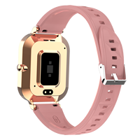 MK76 Smartwatch IP68 Wasserdicht Quadratisches IPS-Display Chronograph Wecker Aktivitätstracker Anrufannahme Silikon-Stahl Doppelarmband