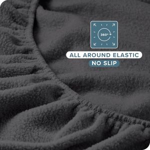 Lông cừu siêu mềm được trang bị tấm Nữ Hoàng Kích thước tất cả các mùa ấm cúng ấm áp thêm lông cừu cực sang trọng không có túi sâu - Product Image 5