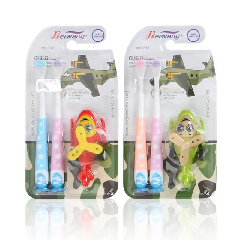 Cartoon Toothbrush With Toy For Kids Toothbrush