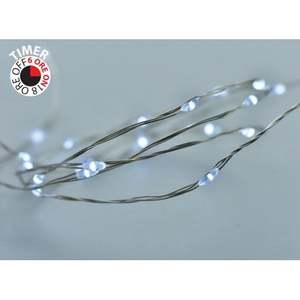 300 LUMIÈRES DE NOËL NANOLED À LUMIÈRE FROIDE, ALIMENTÉES PAR BATTERIE, 15+0,3 M - Product Image 1