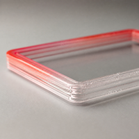 Étagère de présentation anti-poussière en TPU, transparente et claire, disponible en plusieurs couleurs.