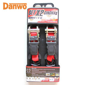 Tensor de catraca econômico com conjunto de corda e gancho - ideal para amarração e fixação de carga de carro - Product Image 2