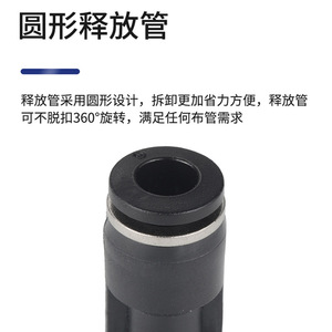 Li Guang Aerodynamics Pneumatic <b>Quick</b> <b>Connector</b> PU4 6 8 12 14 16mm PG Reducer Straight Through Hose Fitting - Product Image 3
