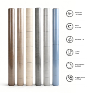Pegatina de <span class=keywords><strong>Piso</strong></span> de PVC con Diseño de Madera y Mármol Moderno, <span class=keywords><strong>Papel</strong></span> Vinílico <span class=keywords><strong>para</strong></span> <span class=keywords><strong>Piso</strong></span> de 60cm*3.6m/5m, Pegatina Adhesiva de PVC <span class=keywords><strong>para</strong></span> <span class=keywords><strong>Piso</strong></span> <span class=keywords><strong>para</strong></span> el Hogar, Revestimiento de Pared WPC - Product Image 4