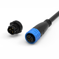 Conector de Emparejamiento Impermeable IP67 FE16-3, 15A 250V, Macho y Hembra, para Cableado de Iluminación LED para Exteriores