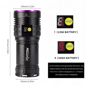 160W High Power UV Flashlight Blacklight Cat <strong>Dog</strong> Urine Stain Tinea Ore Money Scorpion Marker Powerful Rechargeable UV Torch <strong>Lamp</strong> - Product Image 5