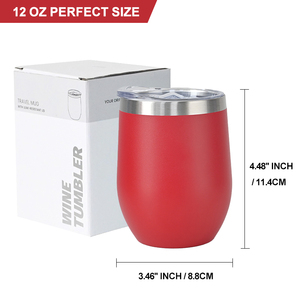 แก้วน้ำสแตนเลสสุญญากาศขนาด 12 ออนซ์ ดีไซน์ทันสมัย พร้อมฝาปิด สกรีนโลโก้สีตามสั่ง ปลอดภัยสำหรับอาหาร เก็บความร้อน/เย็น เหมาะเป็นของขวัญสำหรับกาแฟ ชา น้ำ - Product Image 2