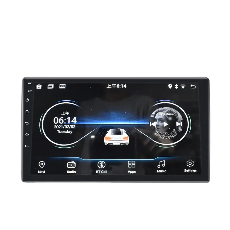 Lecteur Dvd multimédia avec écran tactile 7 pouces, appareil universel de haute qualité, avec caméra, 2 Din, pour voiture