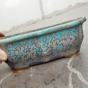 Macetas de Cerámica Modernas con Forma Floral, Ecológicas, Esmaltadas, para Bonsái, Plantas de <span class=keywords><strong>Interior</strong></span>, Macetas de Lujo - Product Image 5