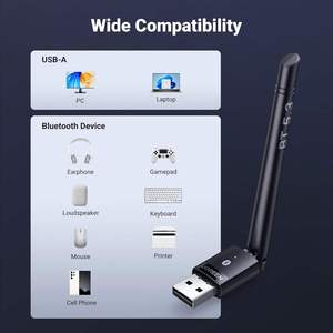 UGREEN Long Range <strong>Bluetooth</strong> 5.3 Adapter for PC 28FT/100M USB <strong>Bluetooth</strong> Dongle Wireless <strong>Bluetooth</strong> <strong>Transmitter</strong> Receiver - Product Image 6