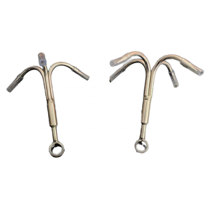 Thép Không Gỉ Ngoài Trời Vật lộn Móc Leo Núi Claw Trọng Lực Móc Bay Hổ Neo Thủy Sản Móc Ngoài Trời Đi Bộ Đường Dài 4 Claw 115Mm - Product Image 6