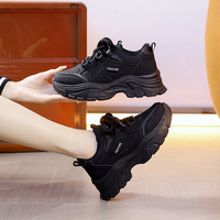 Chaussures décontractées épaisses de qualité supérieure pour femmes, directement de l'usine, couleur classique discrète, baskets antidérapantes, port quotidien, chaussures de sport confortables